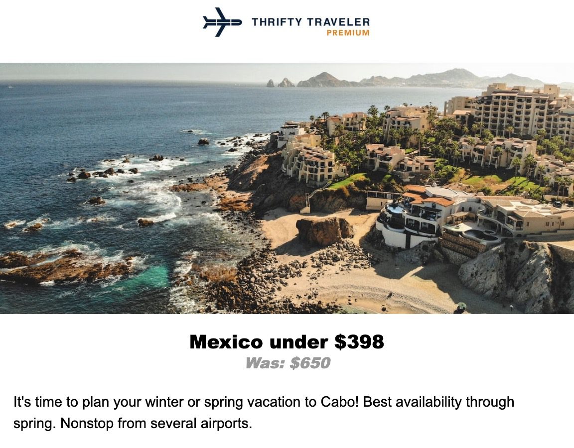 Cabo San Lucas flight deal