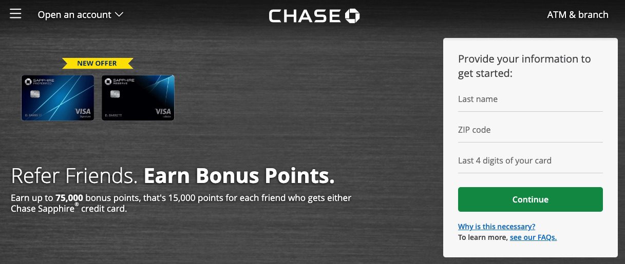 Chase Sapphire Referral