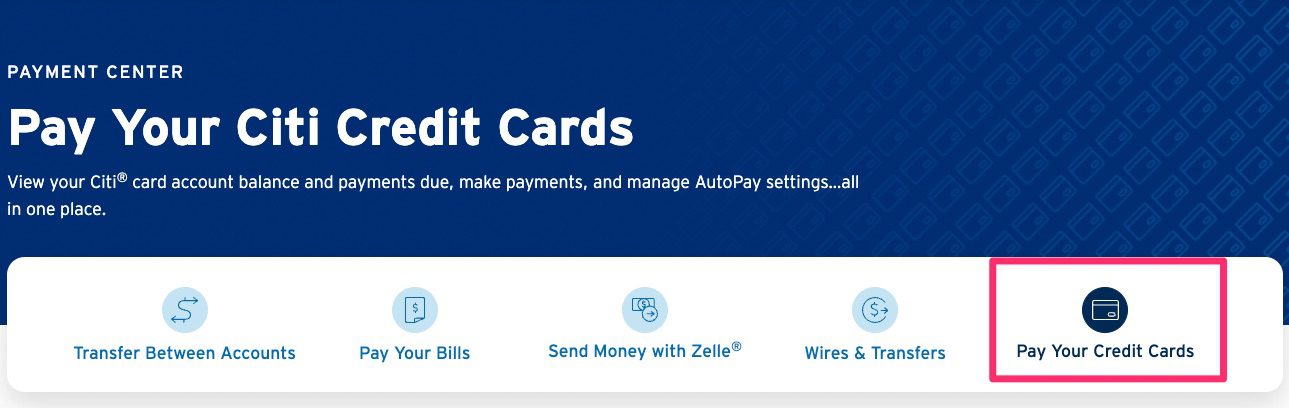 Citi Pay Your Credit Cards