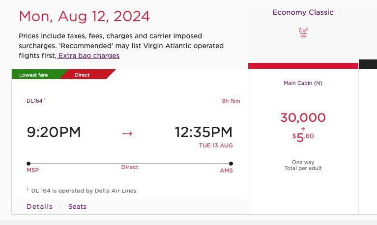 Virgin points Delta