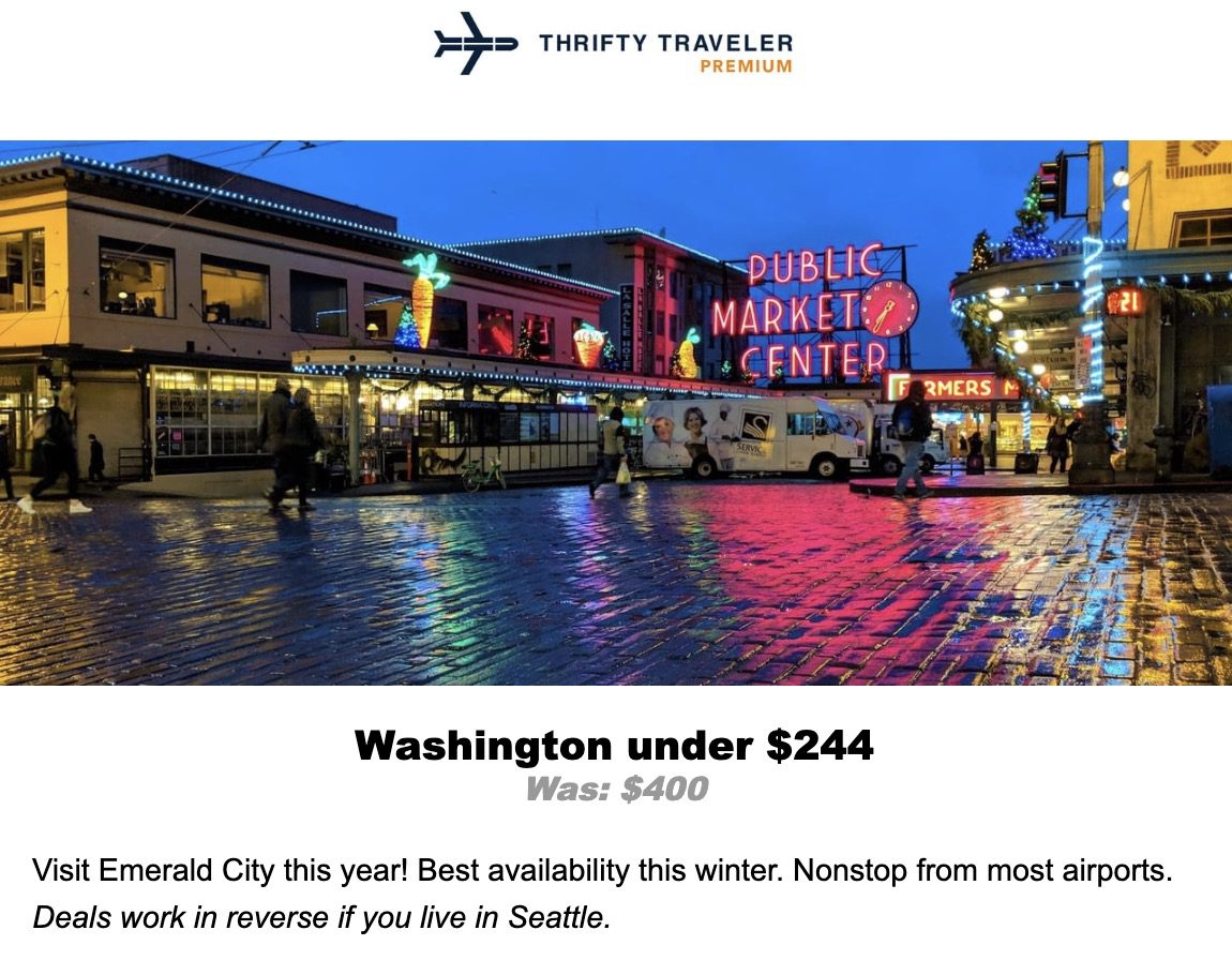 Seattle flight deal