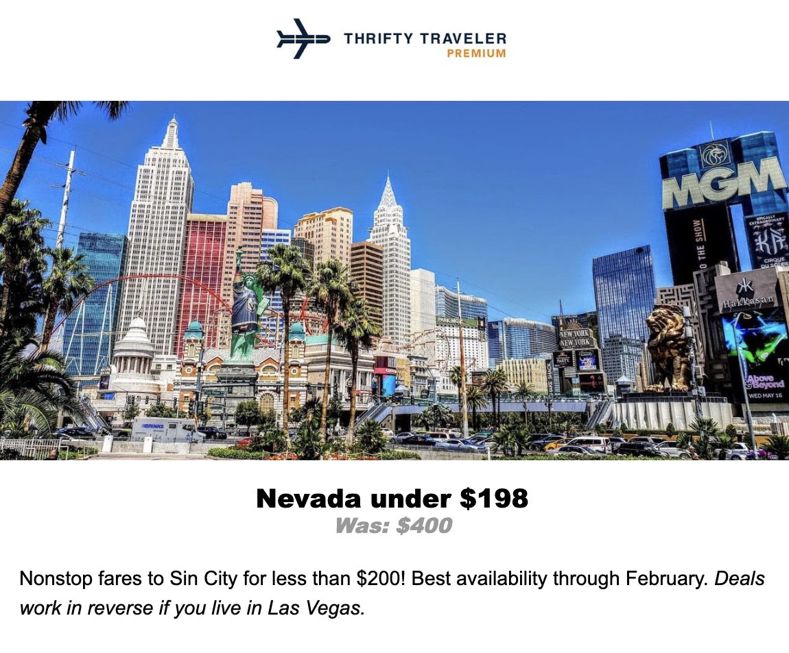 Las Vegas flight deal