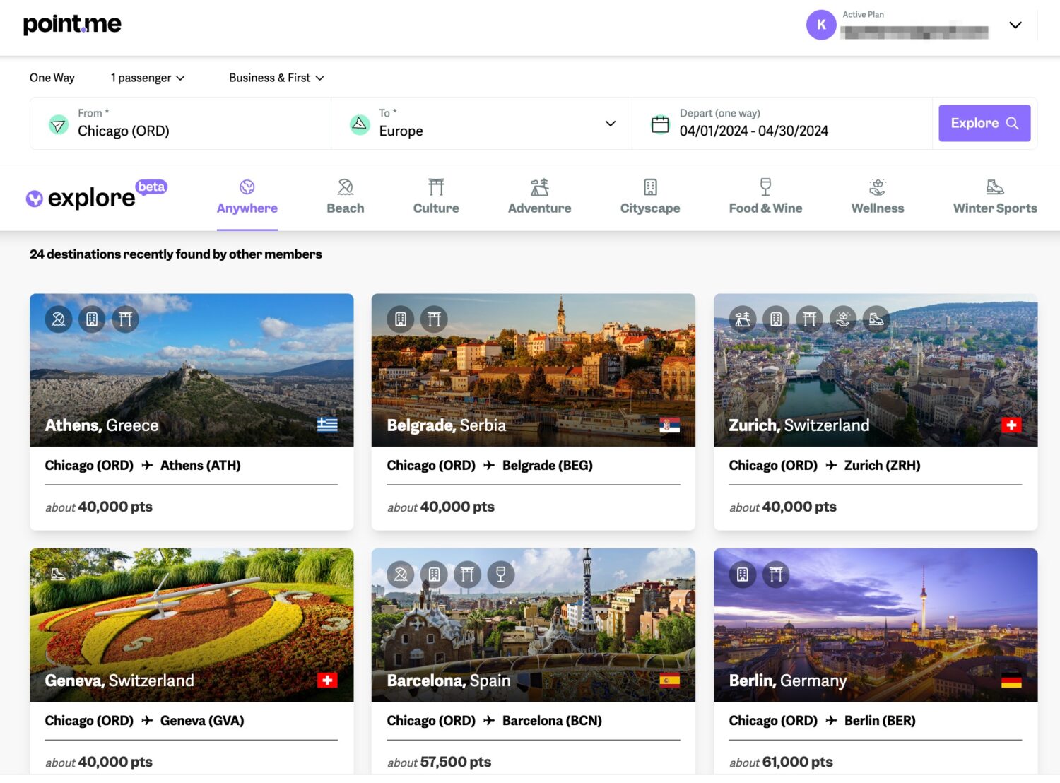 chicago to Europe explore