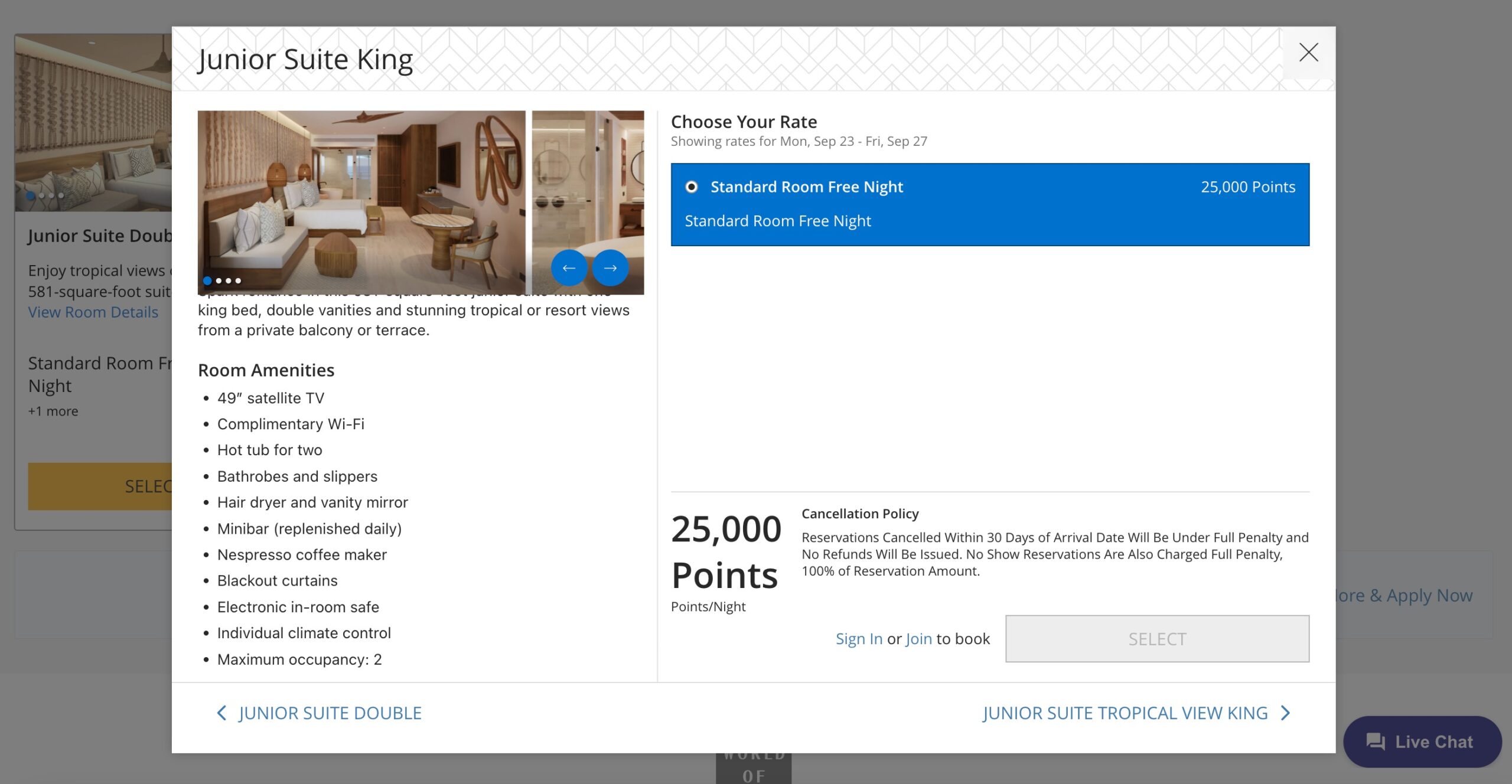 Hyatt Secrets Playa Blanca Costa Mujeres award booking