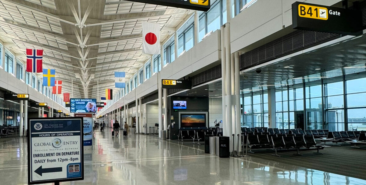 global entry enrollment on departure