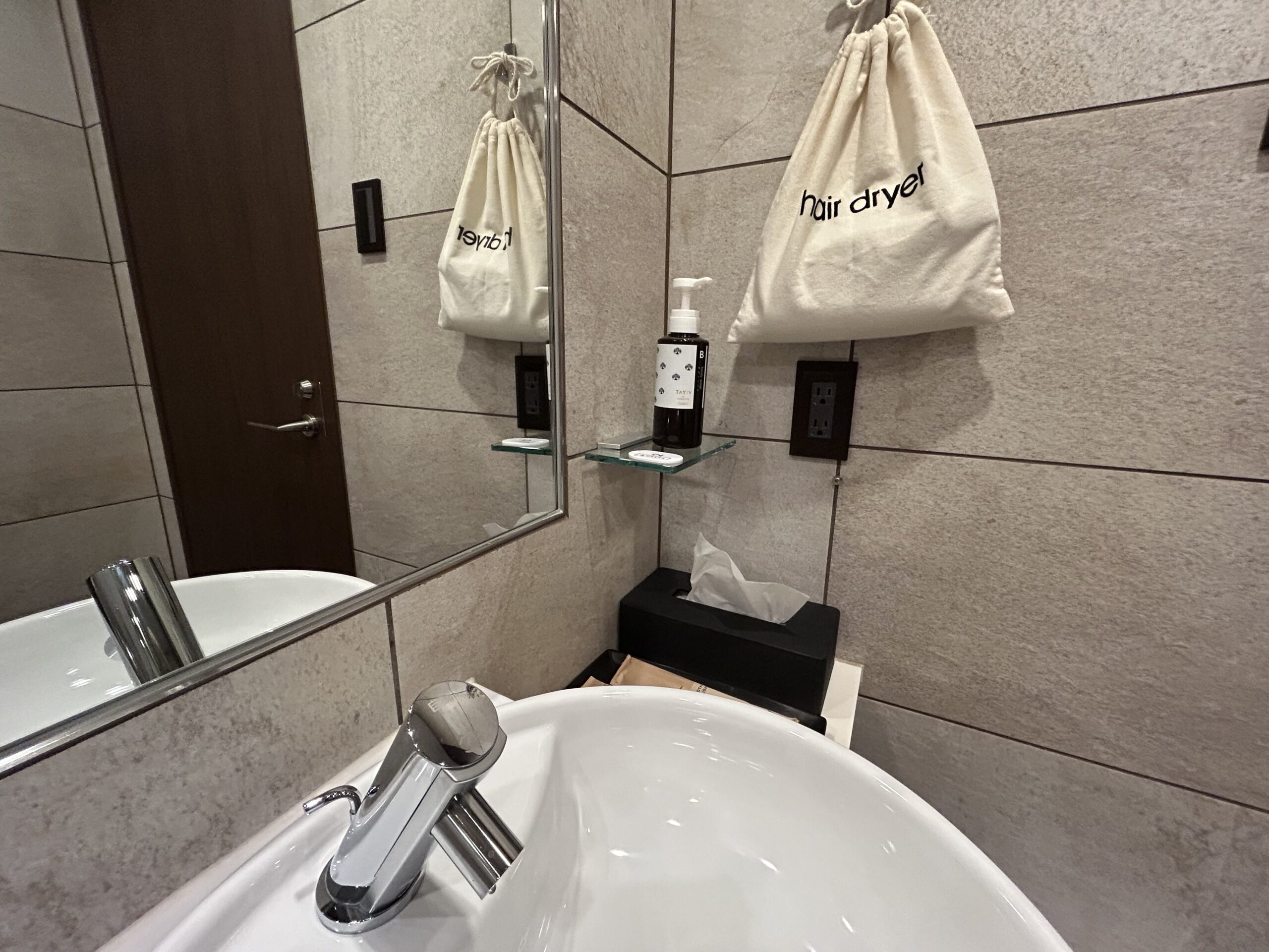 Shower room amenities