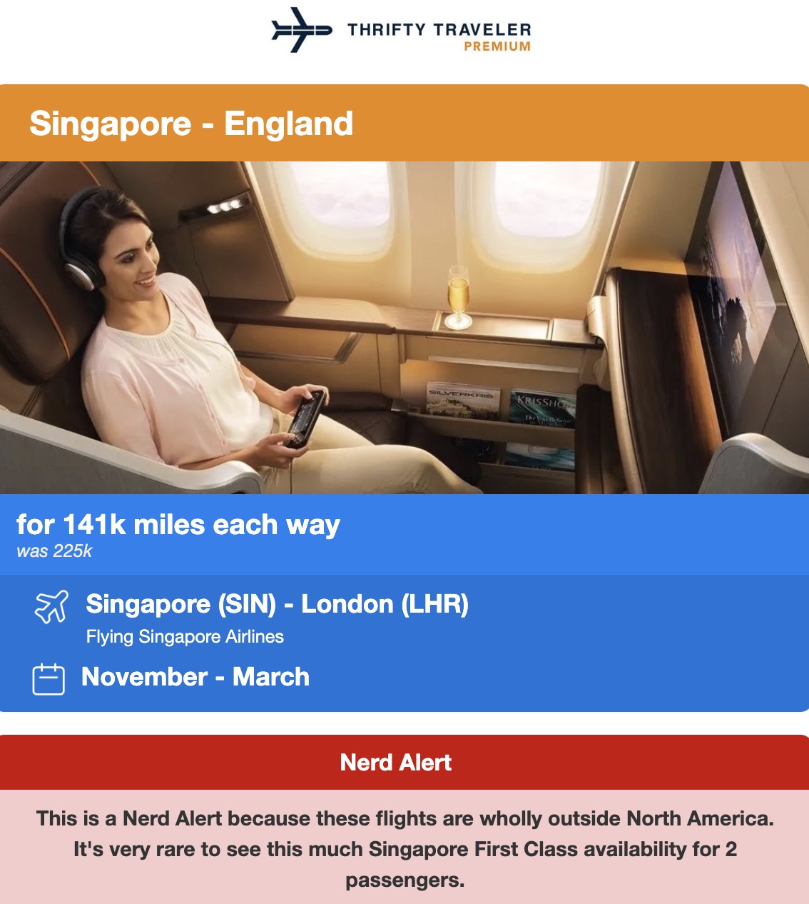 Singapore first class