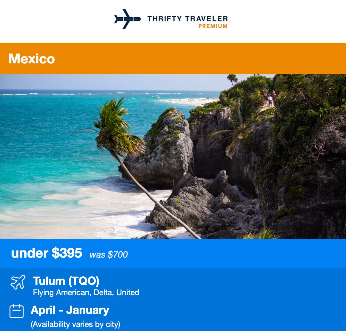 Tulum flight deal