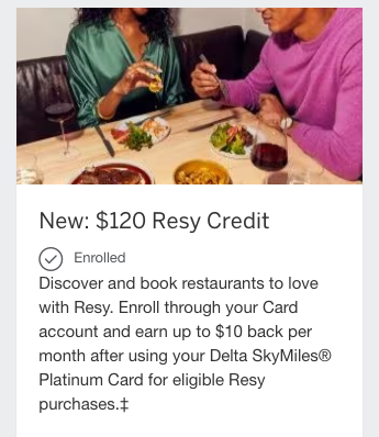 amex resy credit