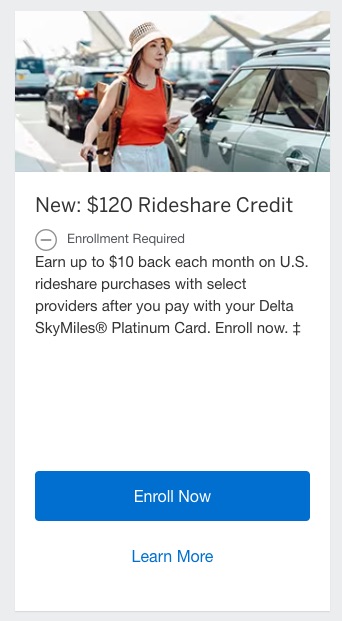 amex rideshare credit