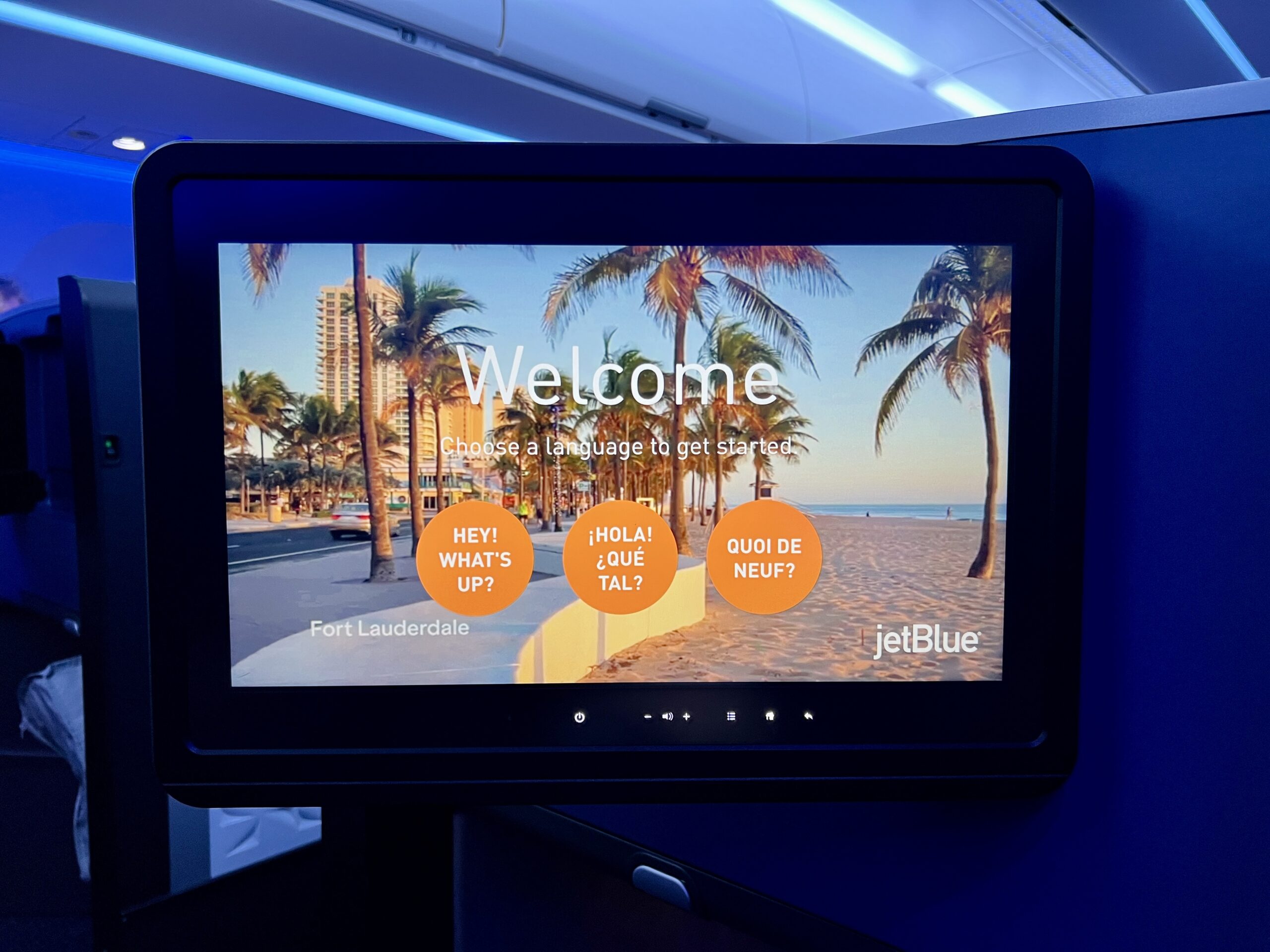 jetblue mint seatback screen