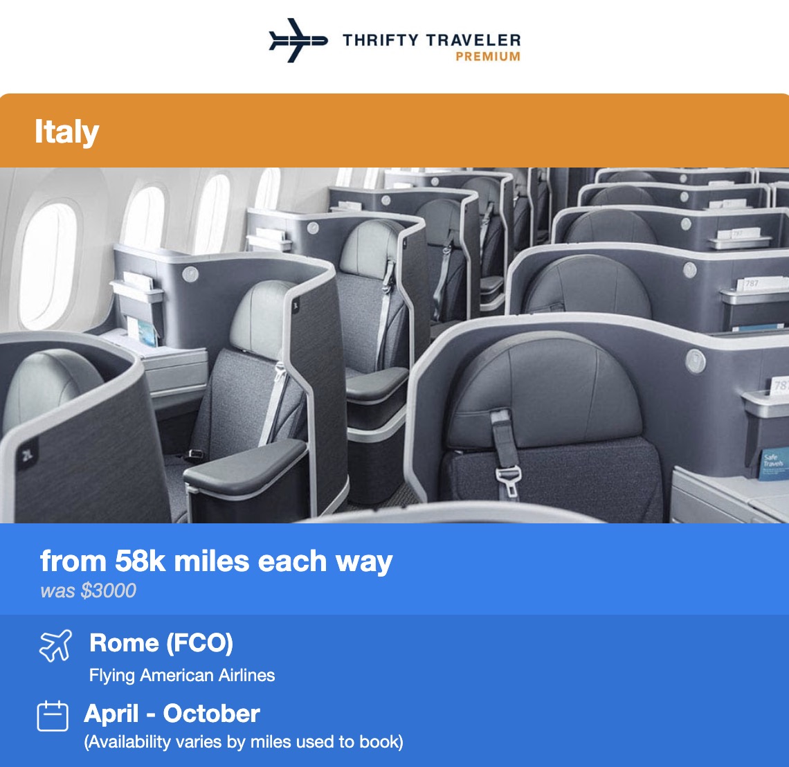 American business class