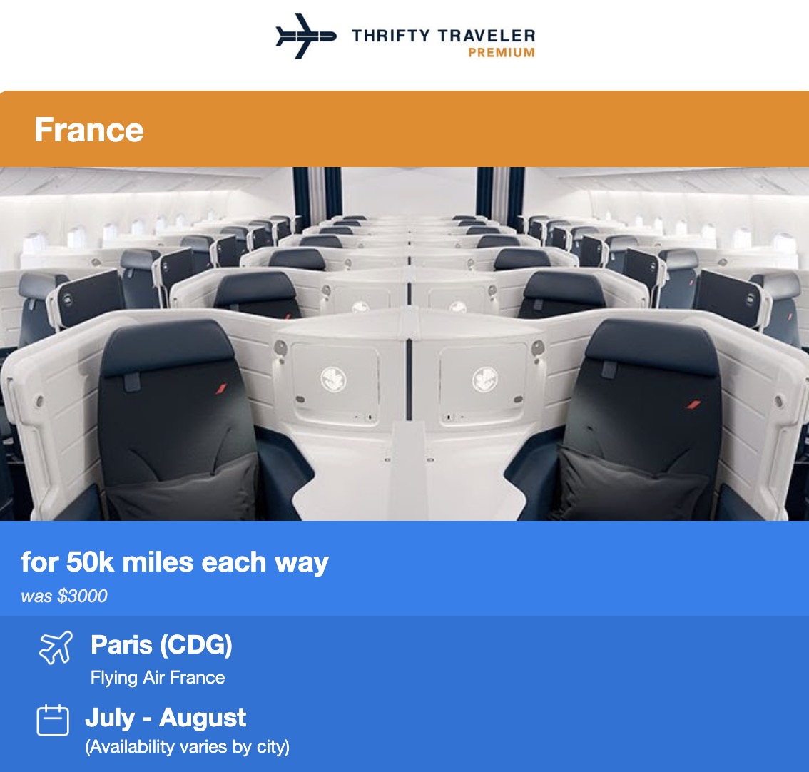 Air France business class
