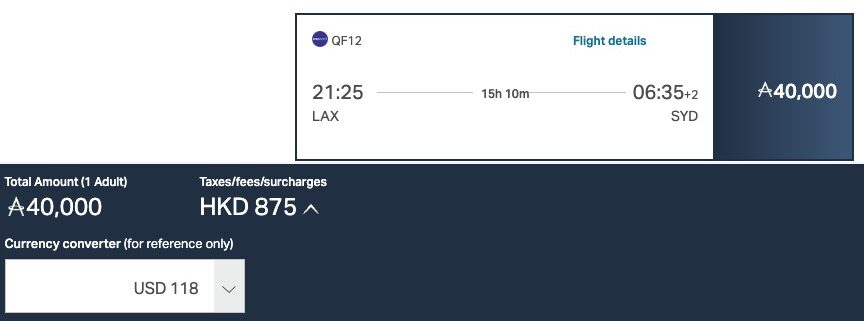 Cathay Qantas Economy Flight LAX to SYD