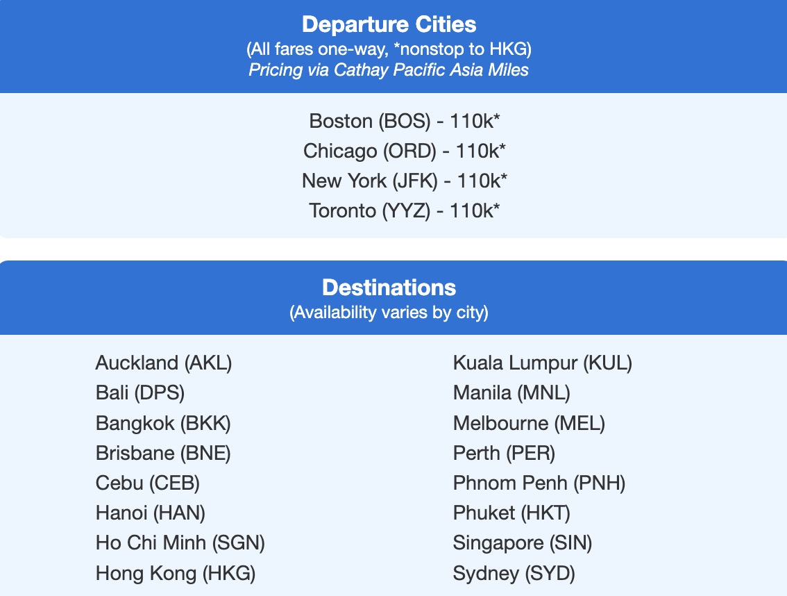 Cathay Pacific business class