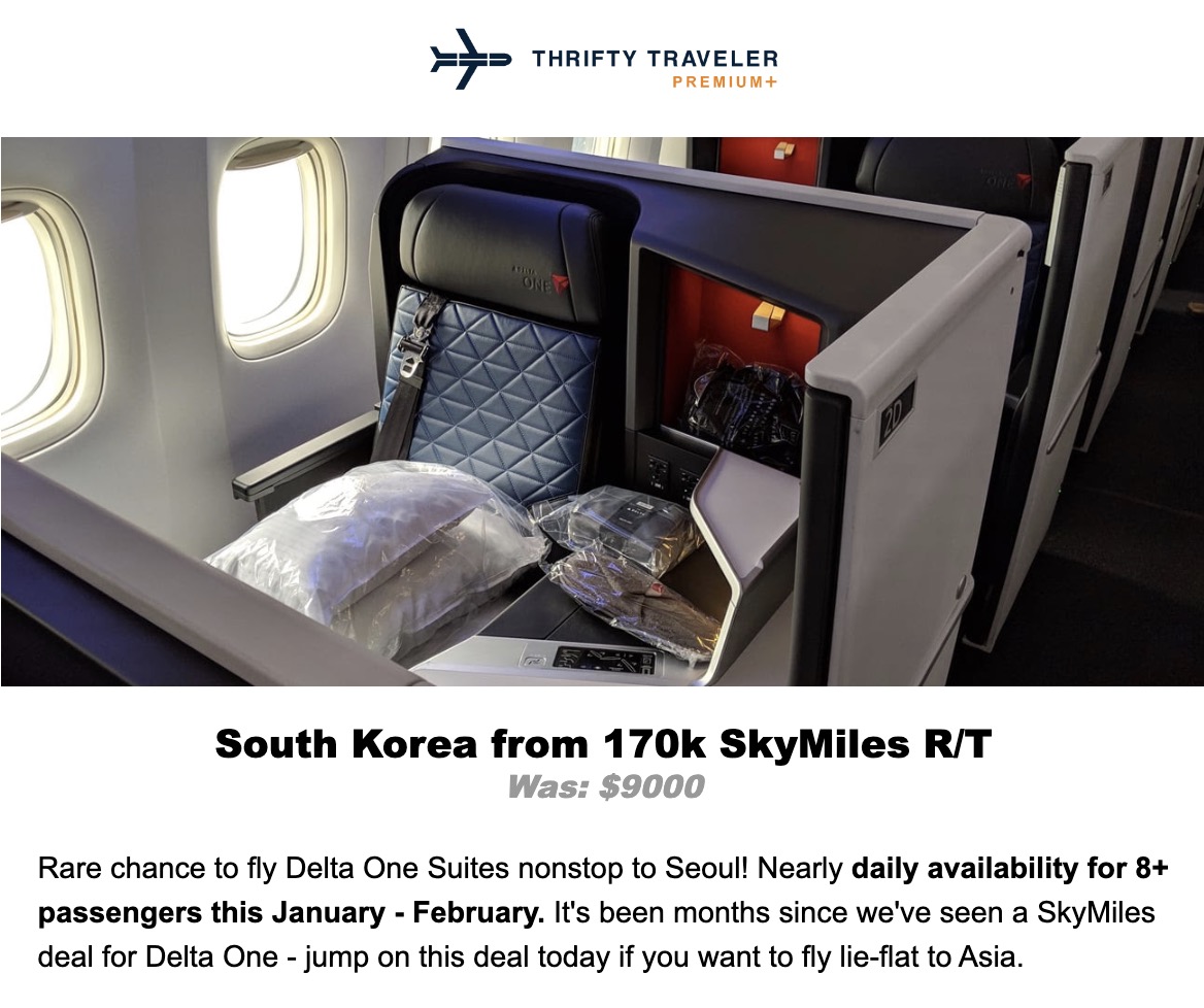 Delta One to South Korea