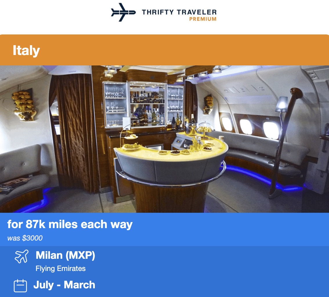 Emirates business class