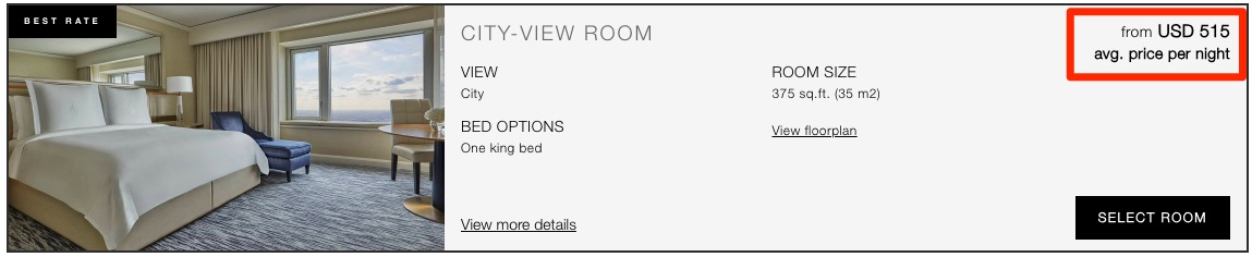 Four Seasons Chicago direct booking