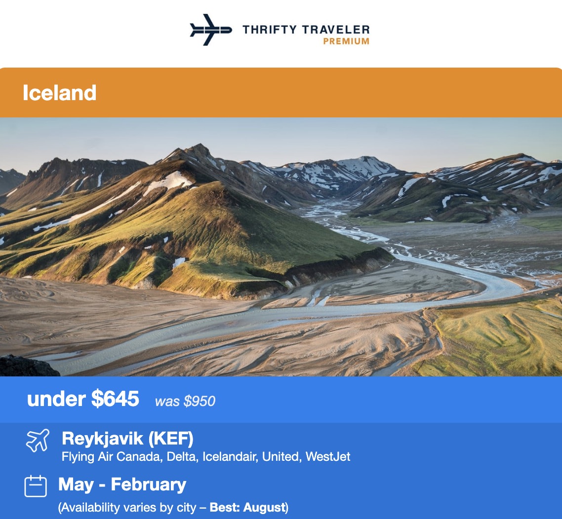 Iceland flight deal