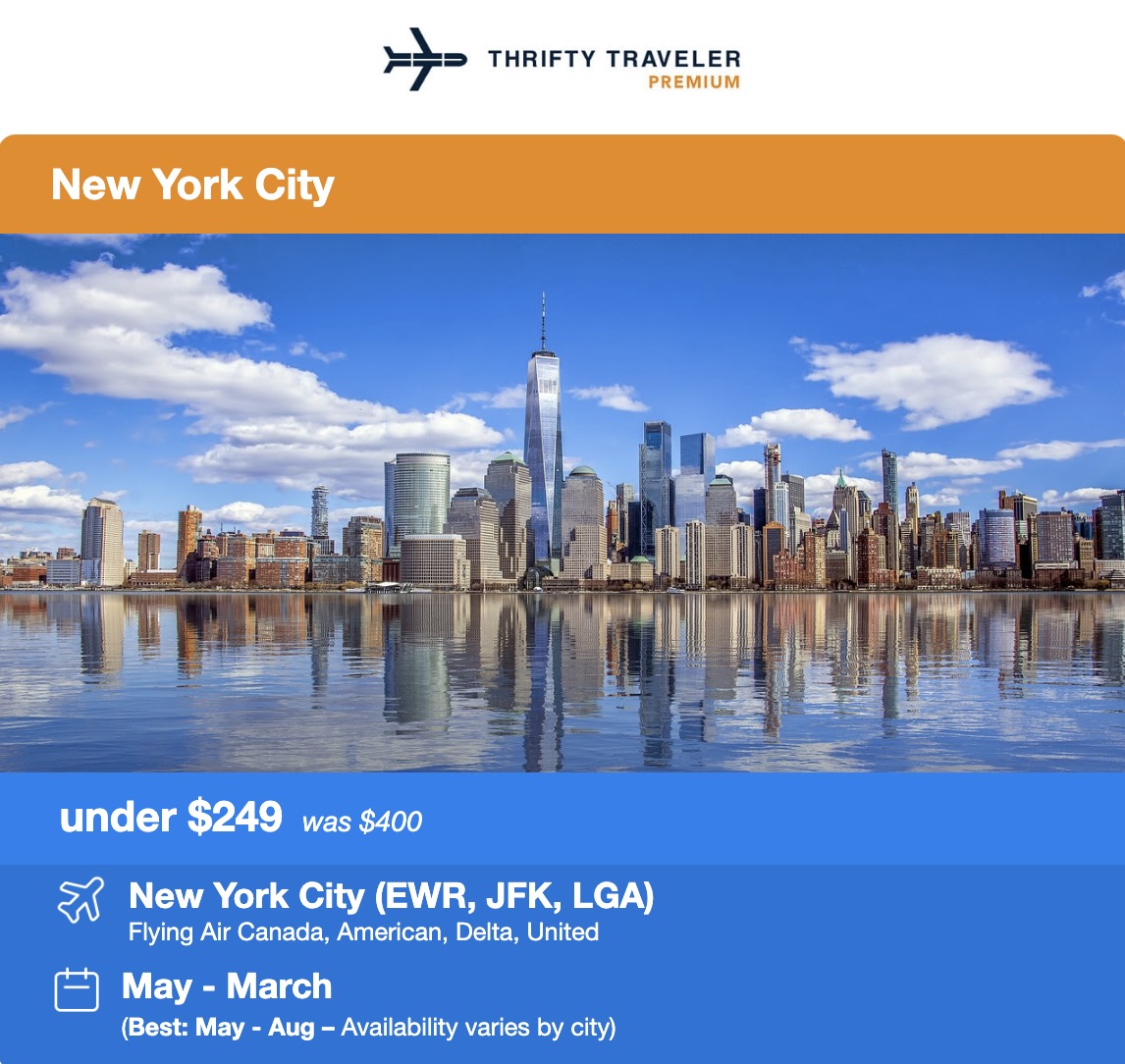 NYC flight deal