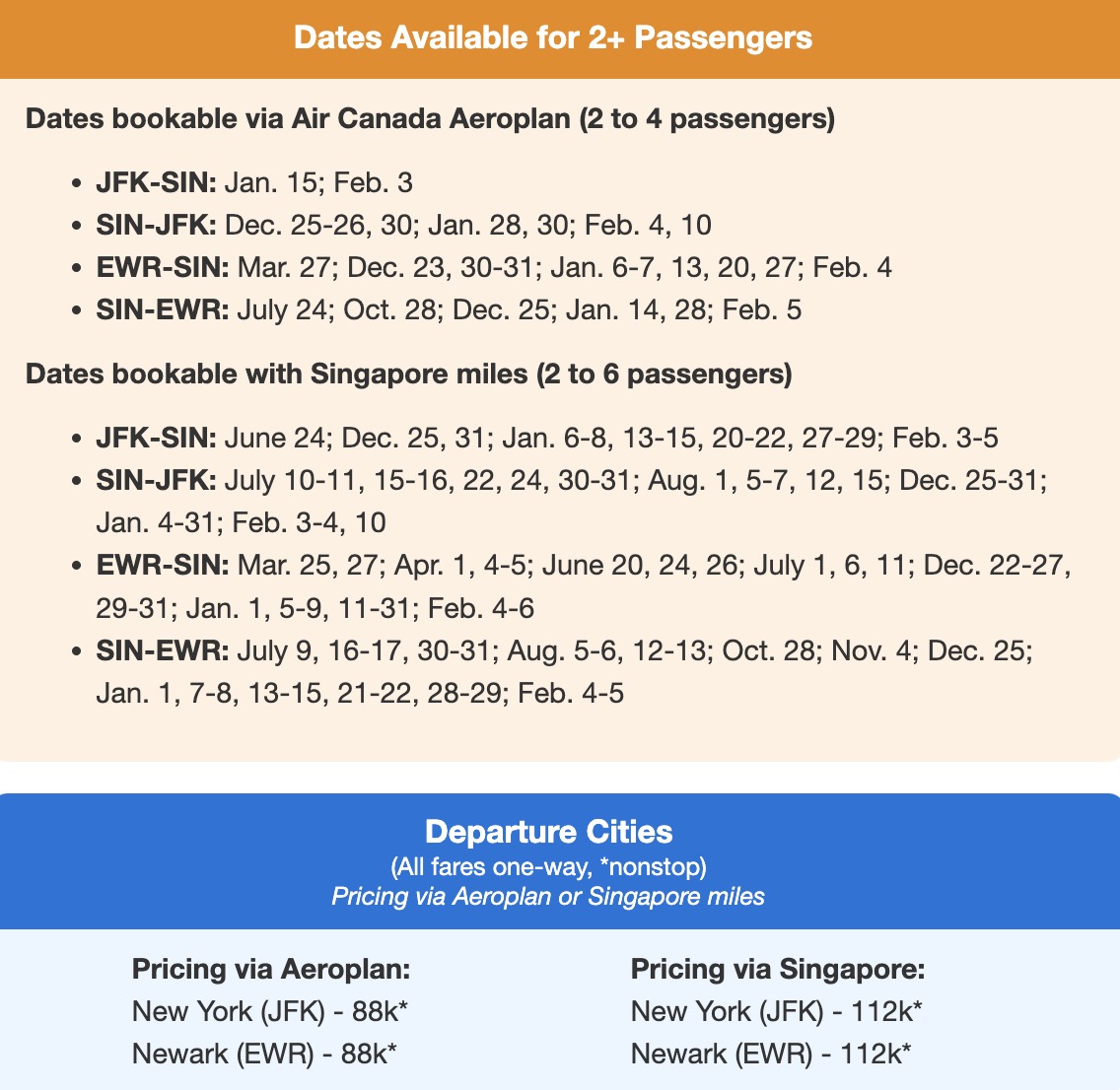 Singapore business class