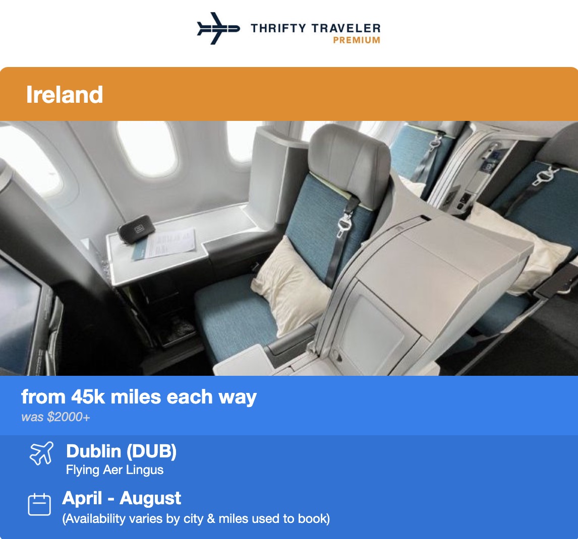 Aer Lingus business class