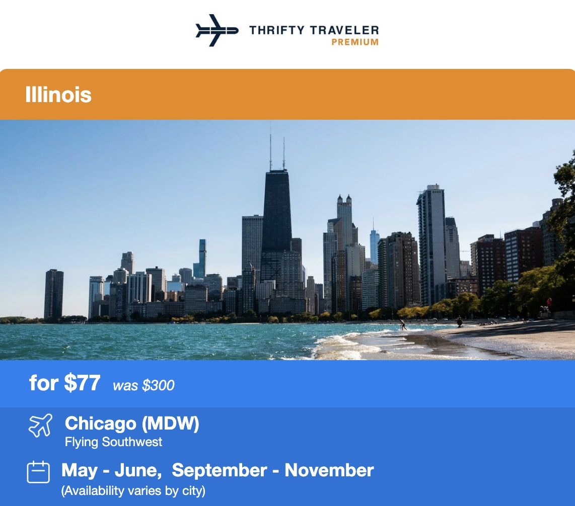Chicago flight deal