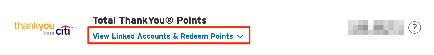Citi ThankYou Points link