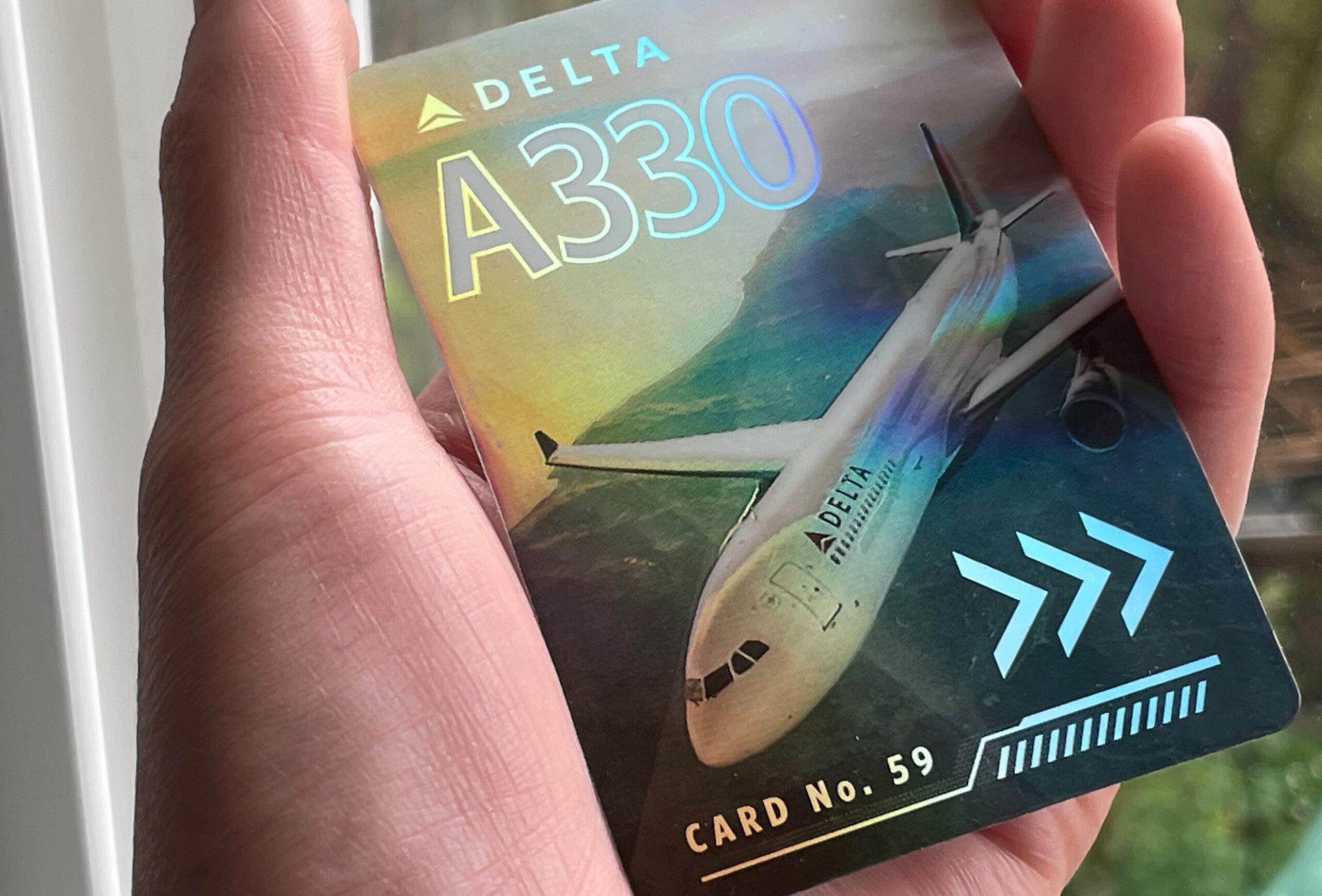 Delta Airbus 330 Trading Card
