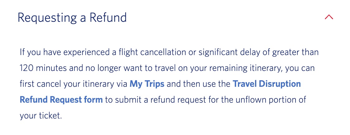 Delta refund policy