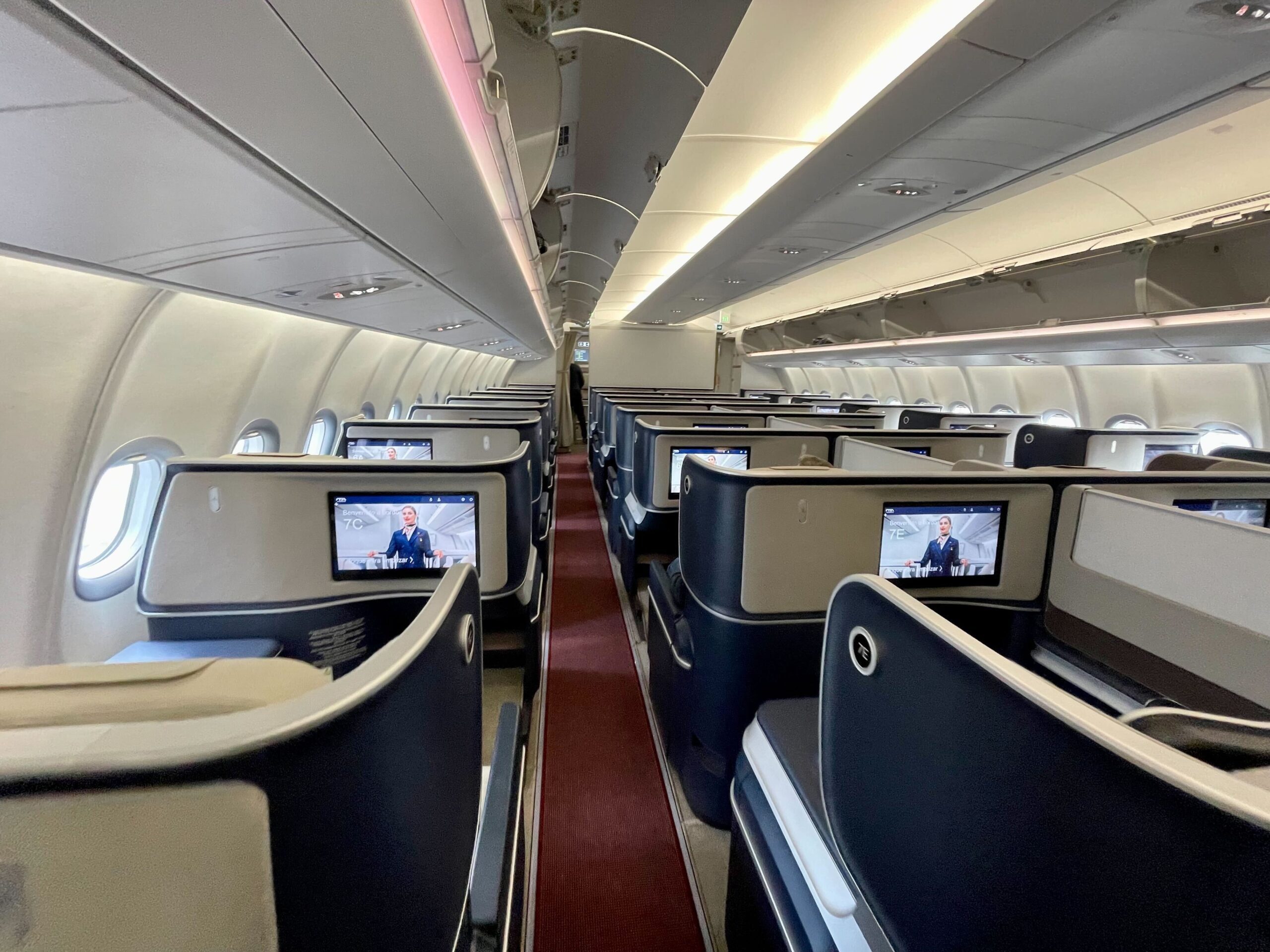 ITA Airways business class cabin