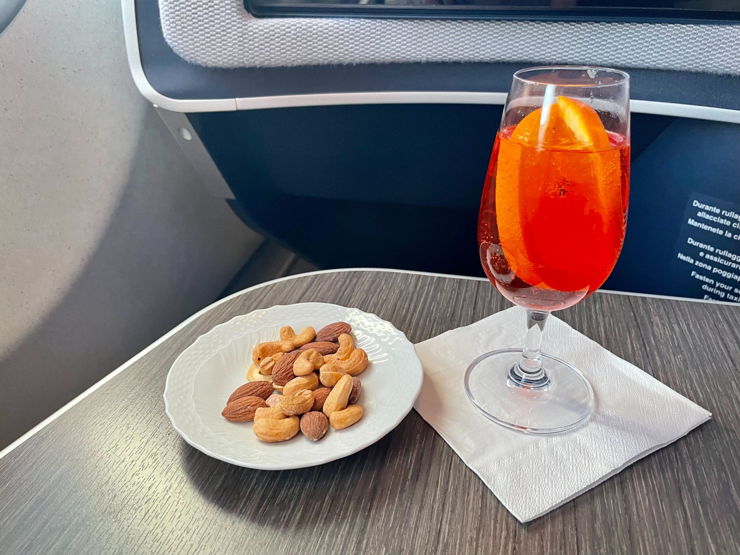 ITA Airways business class food