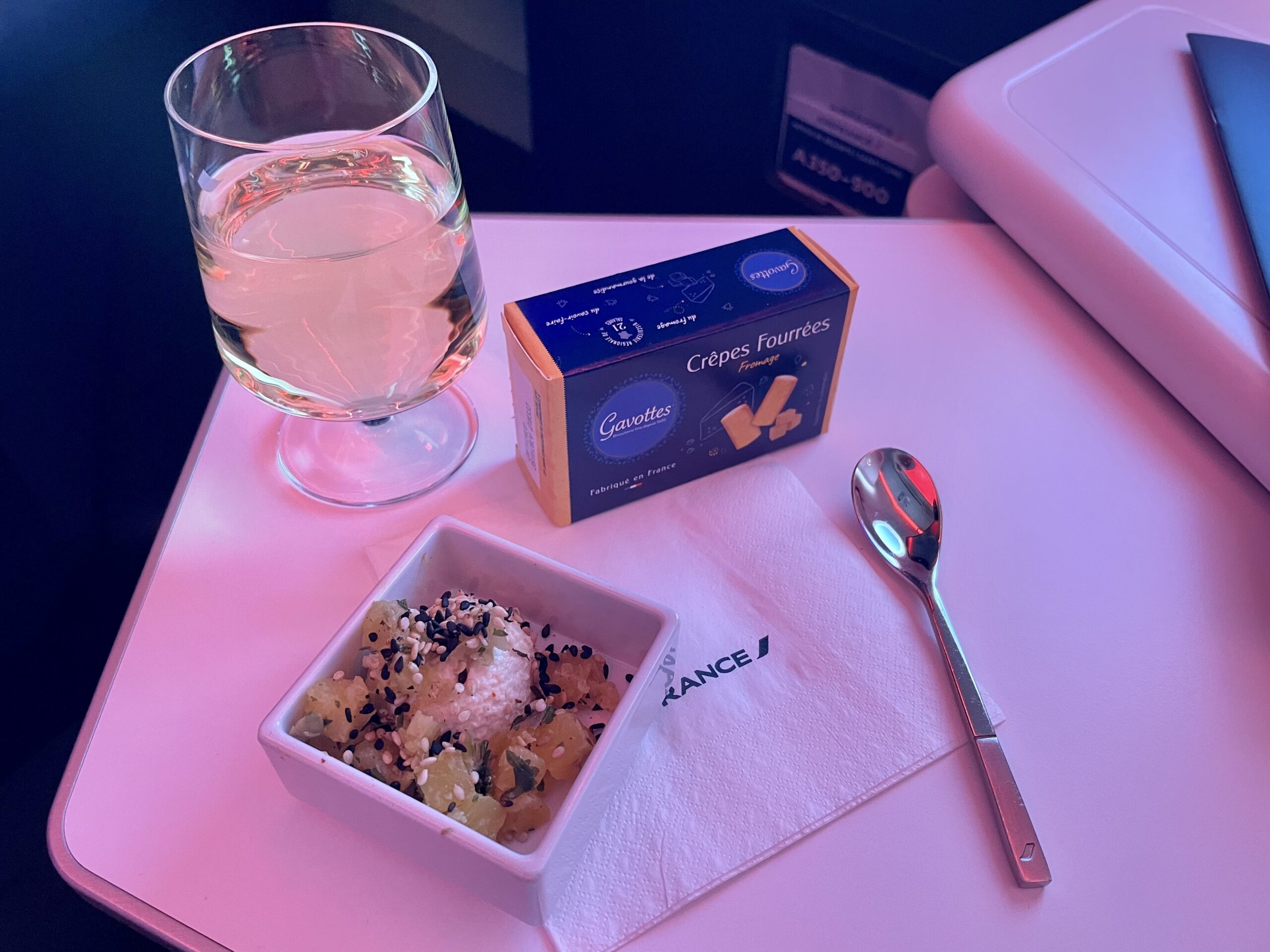 air france business class food