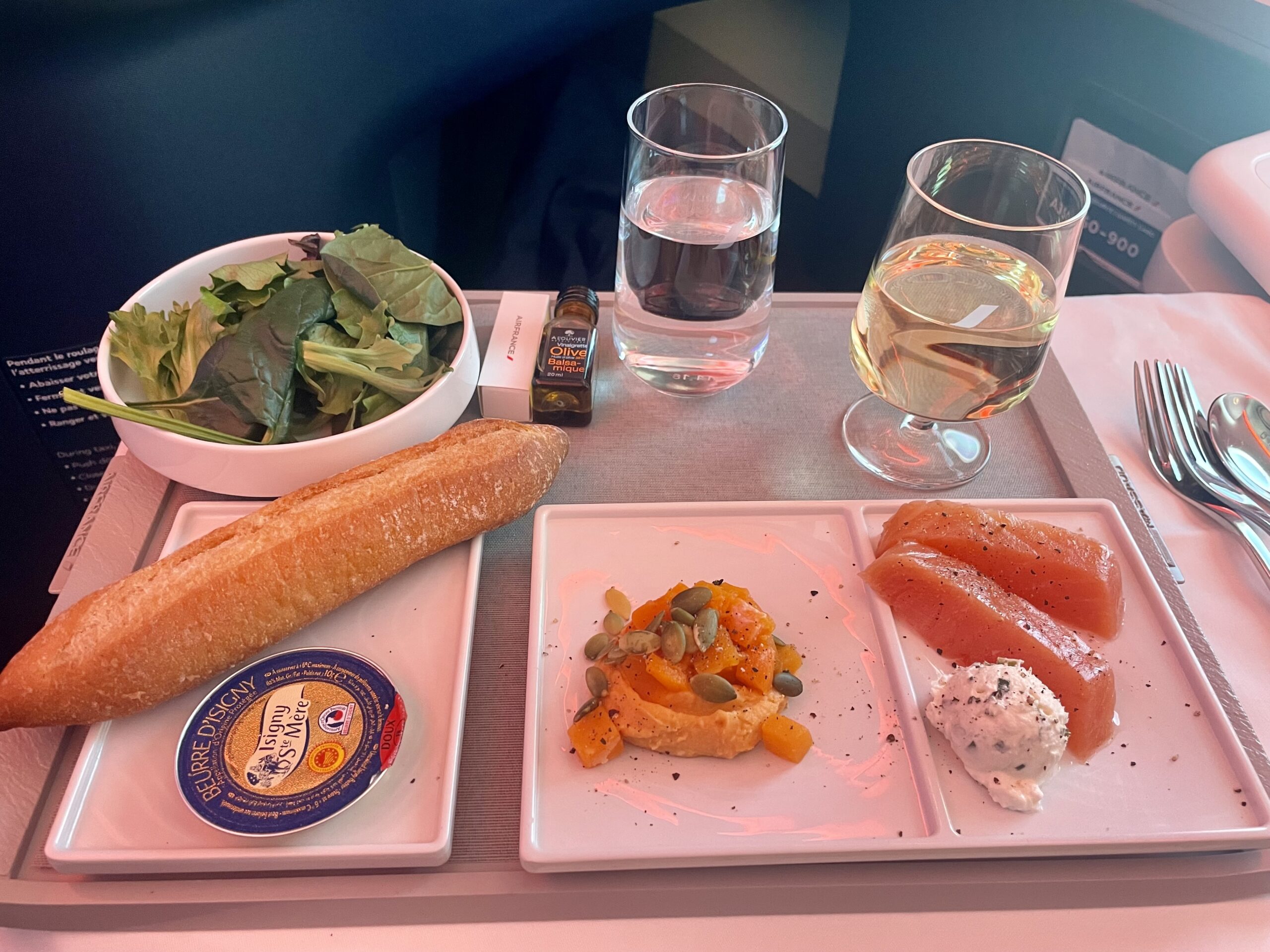 air france business class food