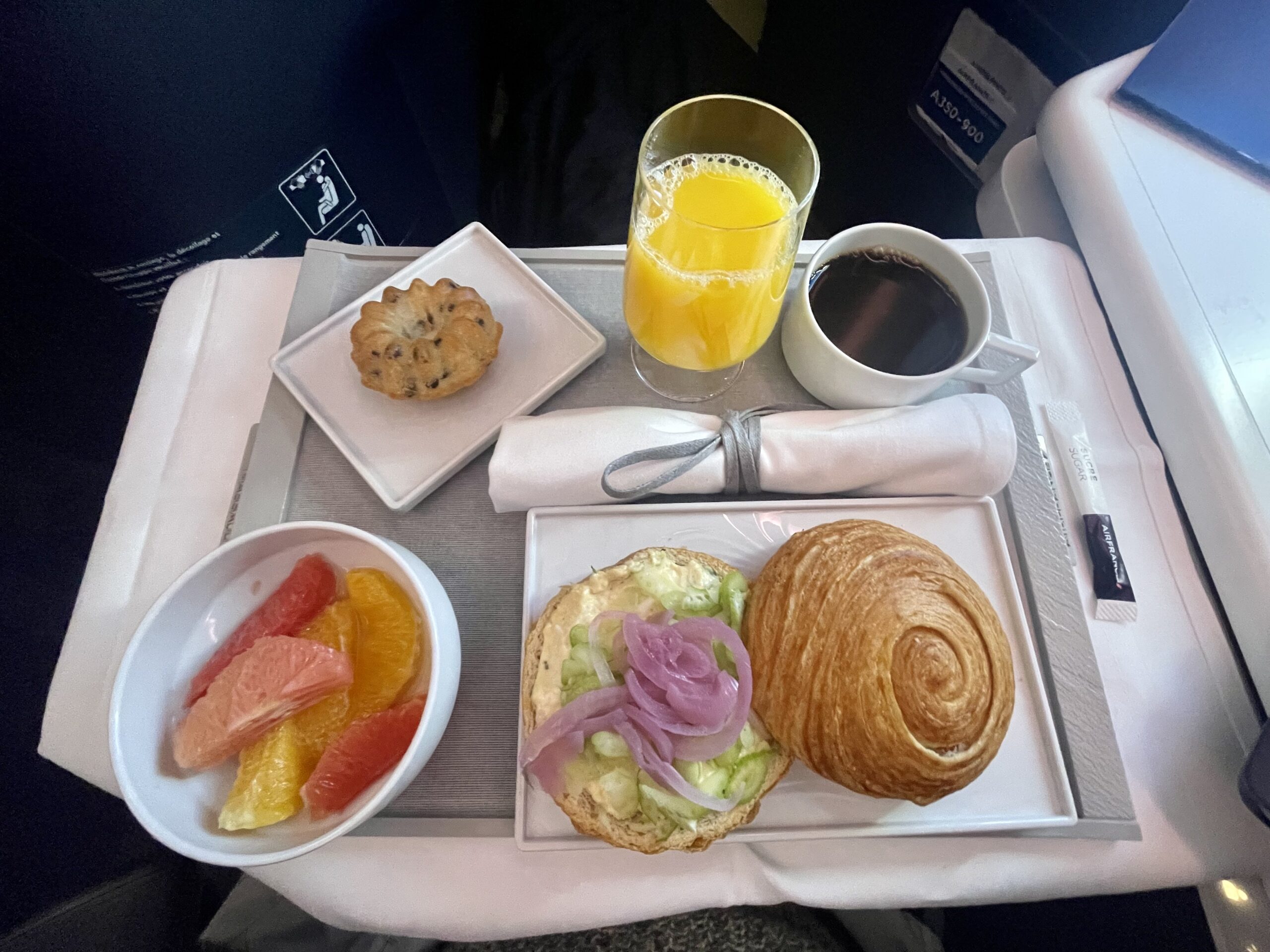 air france business class food