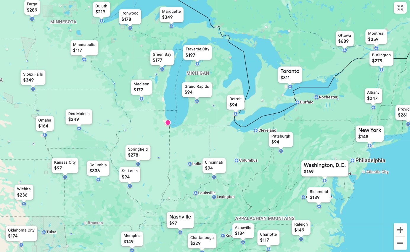 Chicago fares competition