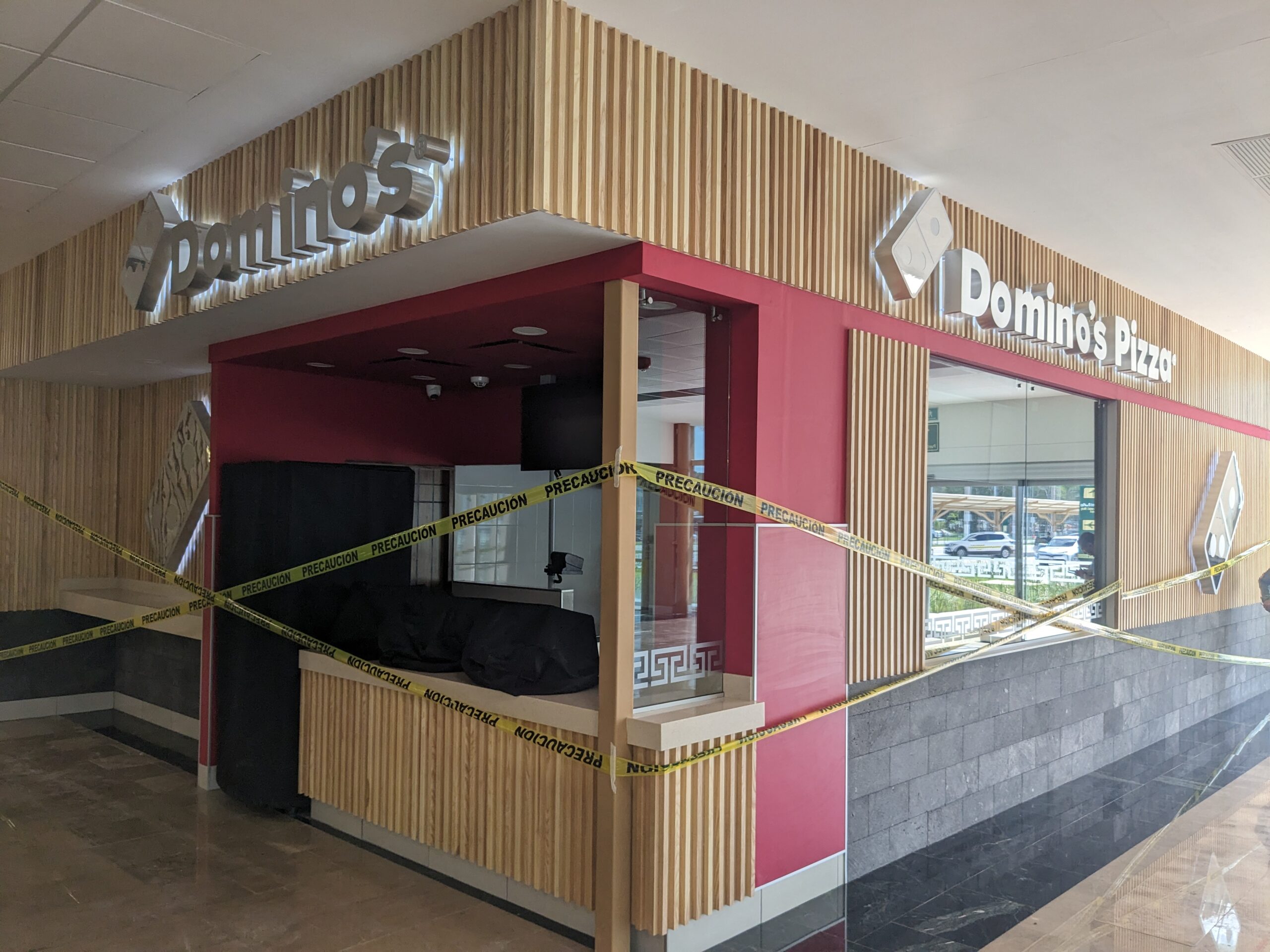 Tulum Airport Dominos restaurant under construction