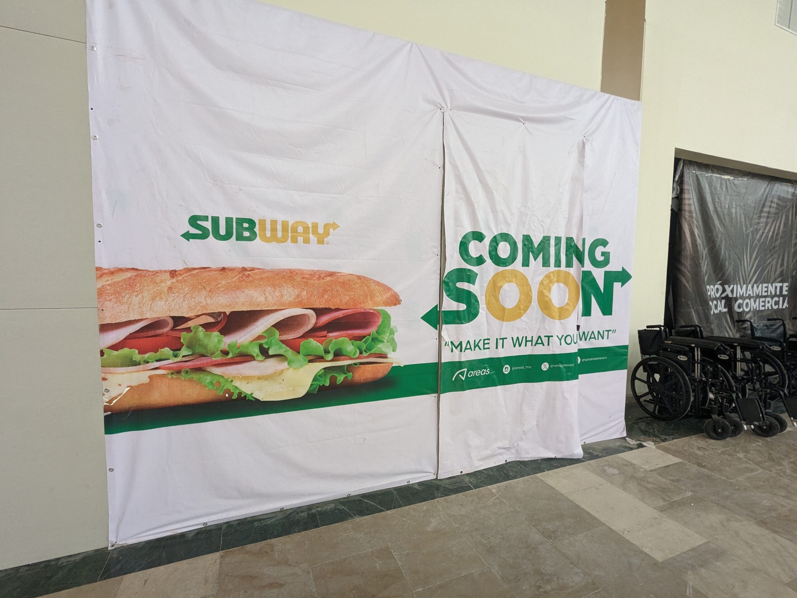 Tulum Airport Subway restaurant under construction