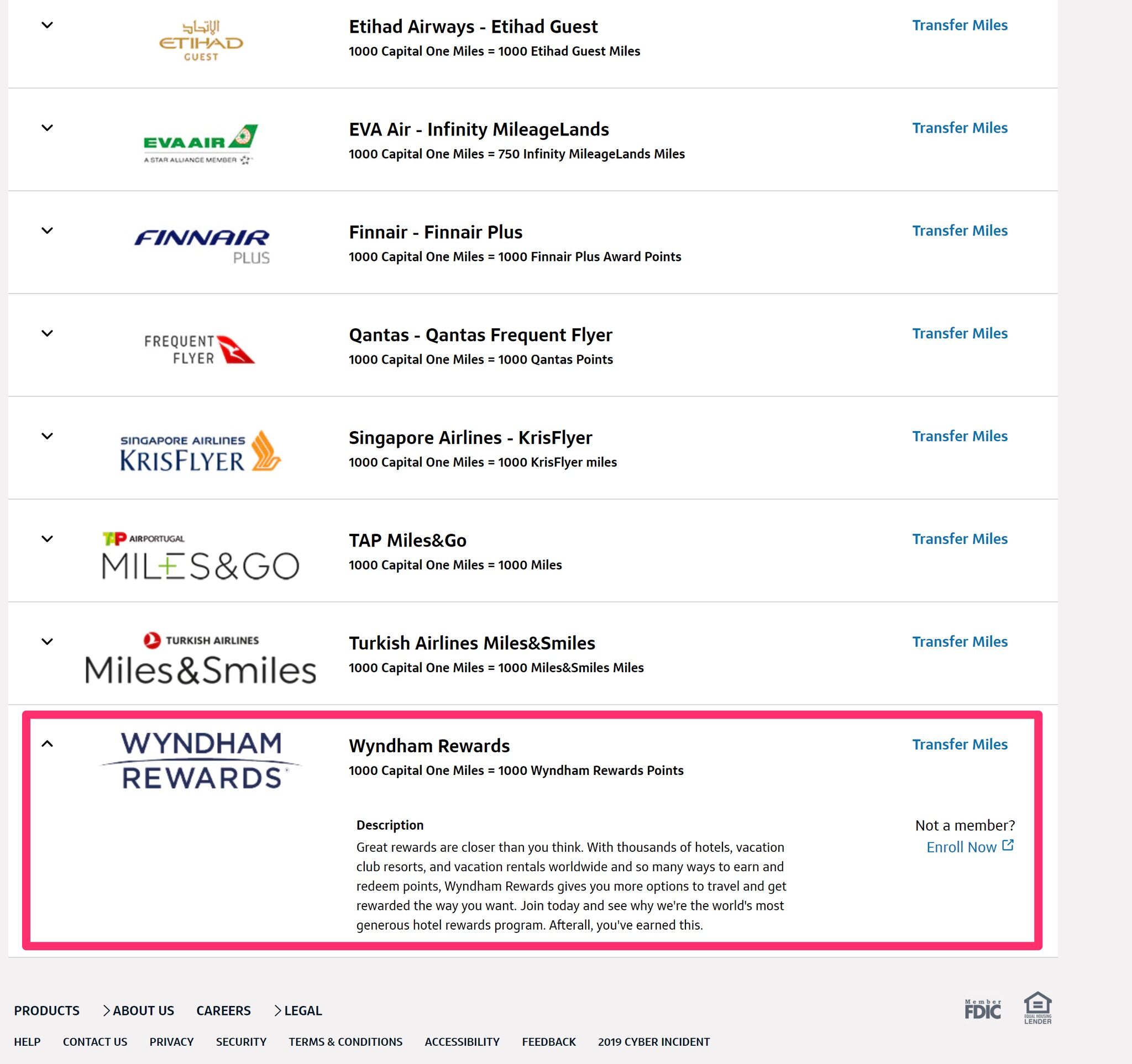 Venture X Wyndham Transfer