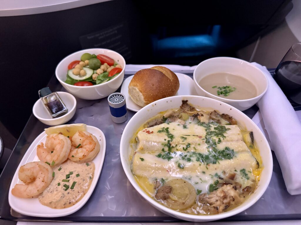 delta 767-400ER meal