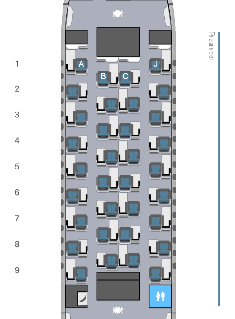 delta 767-400ER seat map