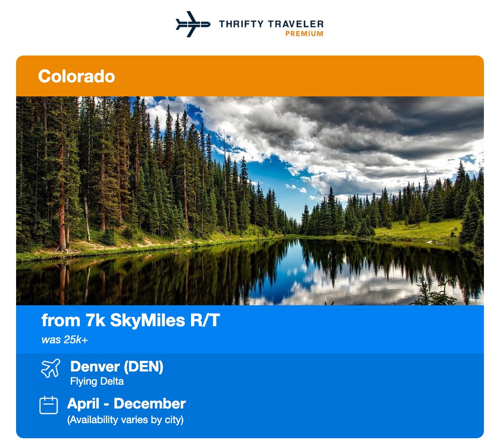delta skymiles deal to denver