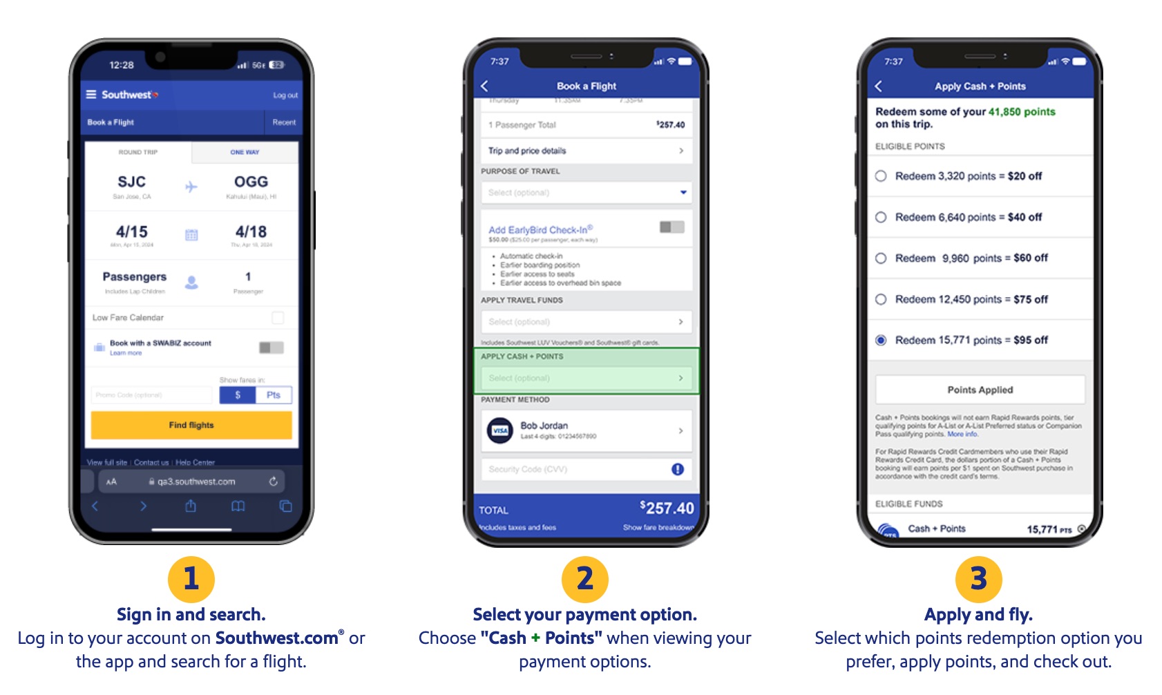 southwest cash points walkthrough