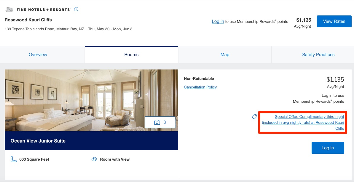 Amex 40th Anniversary Free 3rd Night