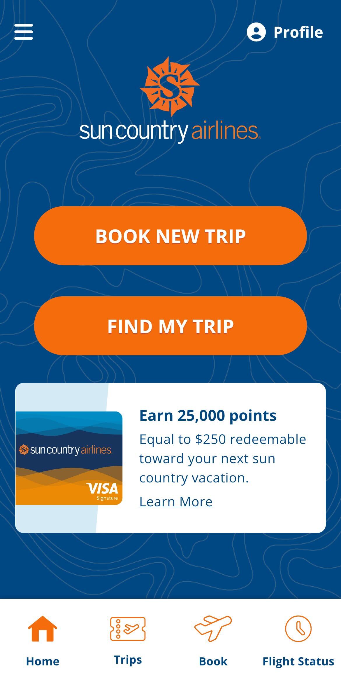 sun country airlines app