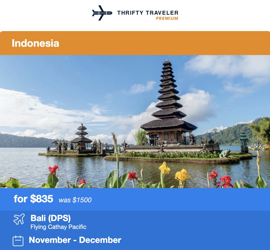 Indonesia flight deal