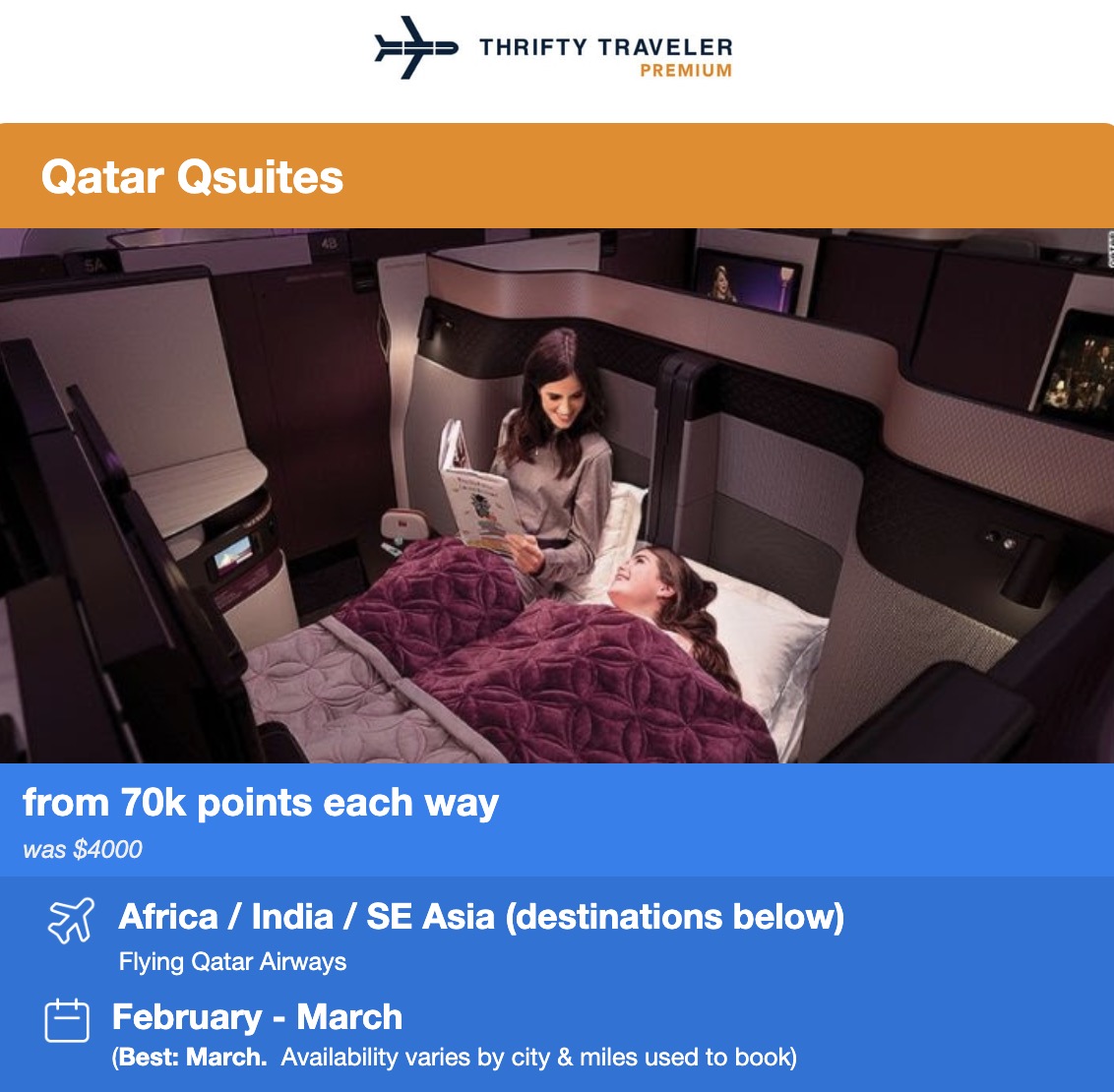 QSuites flight deal