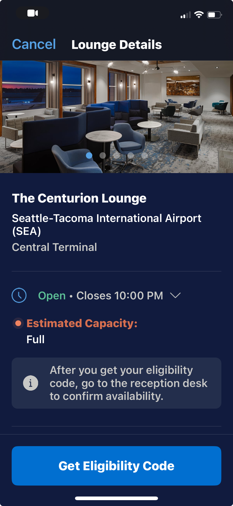 Get into an Airport Lounge Faster with These Tips! 2 The Centurion Lounge Check-In