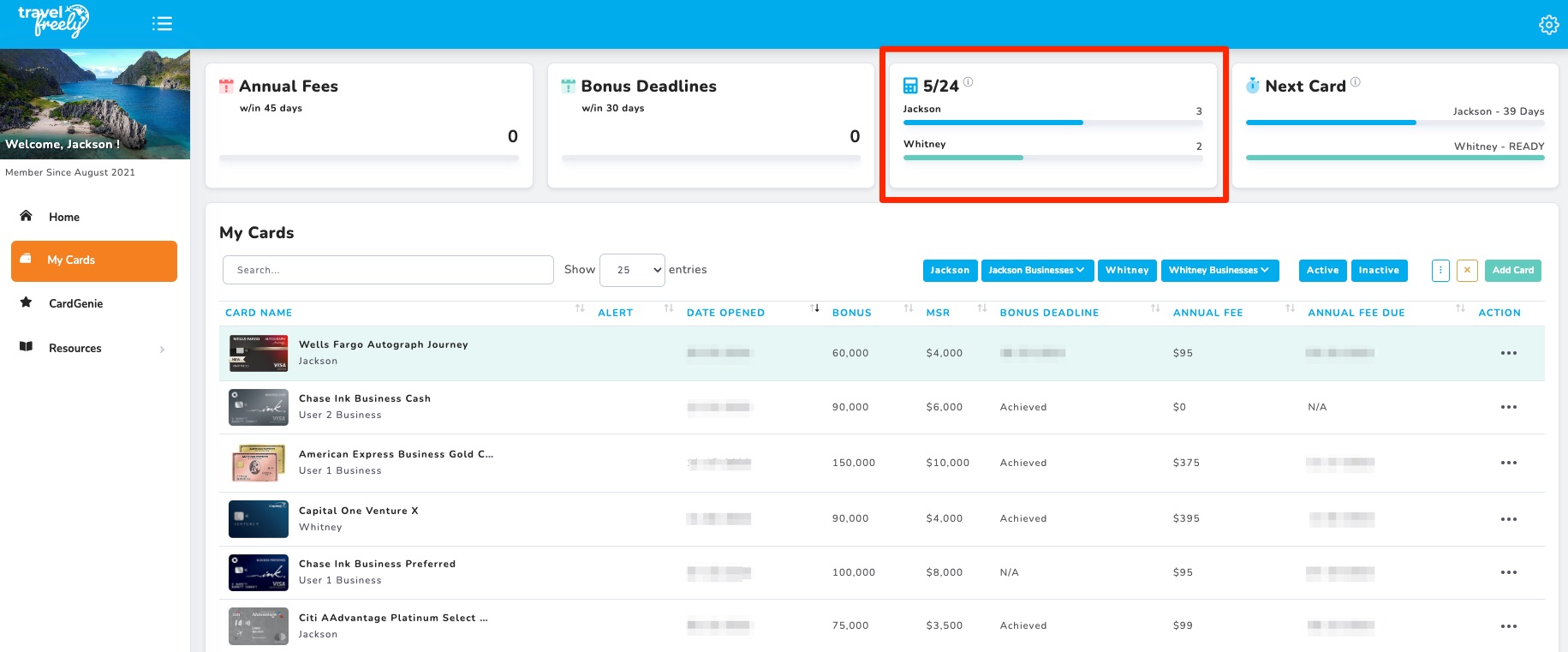 Travel Freely 5/24 screenshot