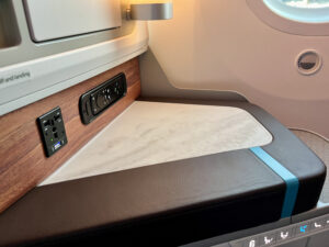 console close up Hawaiian first class